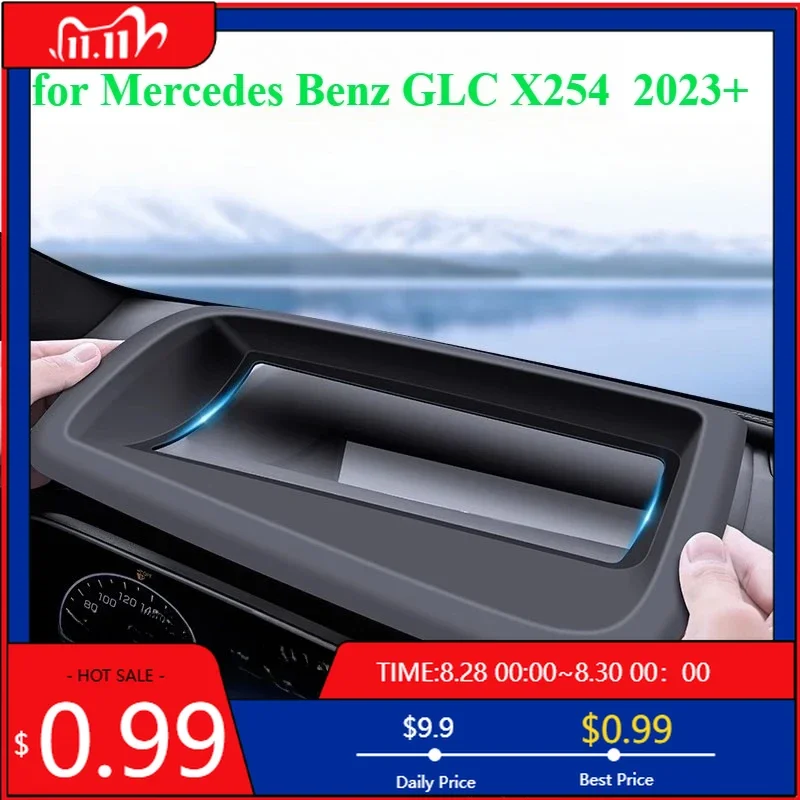 

Внутренние наклейки LHD Аксессуары для лобового стекла Mercedes-Benz GLC X254 2023+ HUD защитный чехол для автомобиля, головной дисплей,