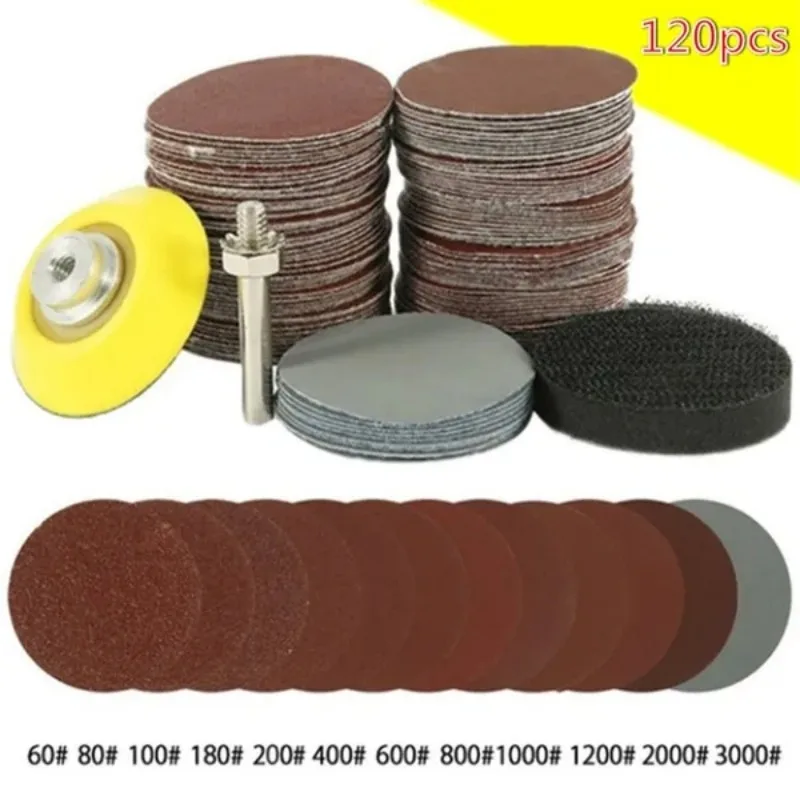 120-pecas-discos-de-lixa-de-2-polegadas-conjunto-de-lixas-de-60-3000-graos-com-suporte-de-haste-e-almofada-de-esponja-para-lixamento-e-polimento
