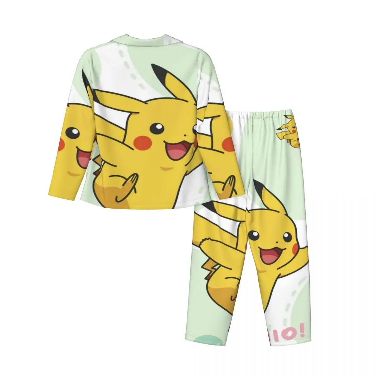 Pokemon Women's Pajamas Sets Woman 2 Pieces Pajamas Female Couples Loungewear Suit Home Clothes