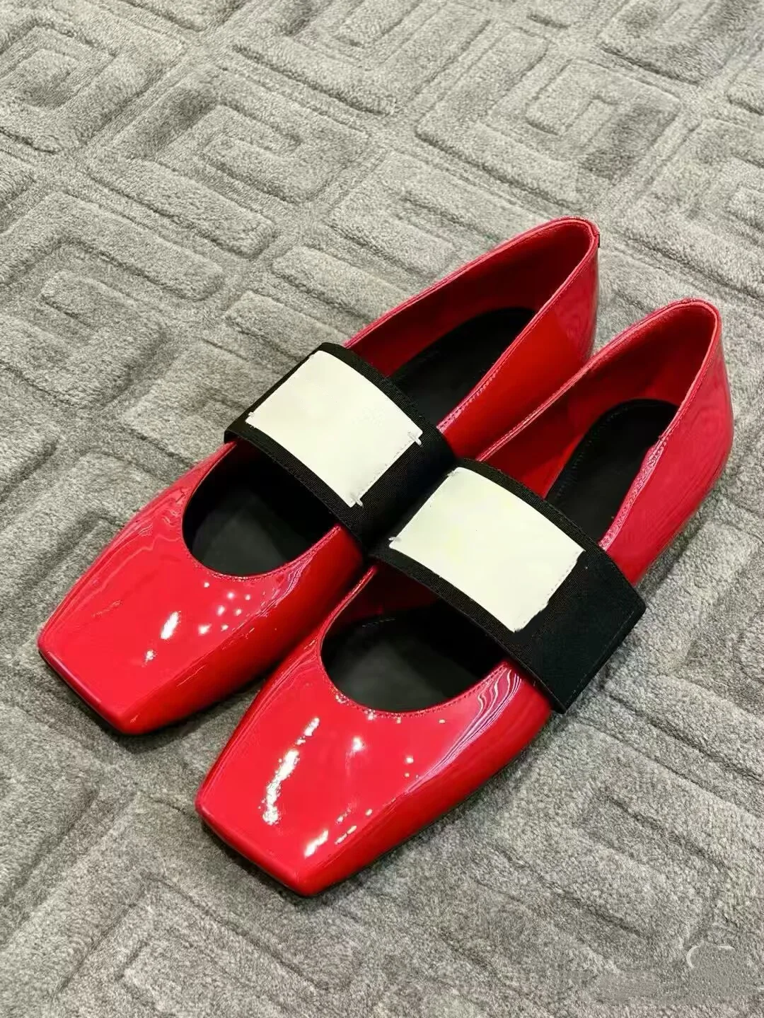 Concise Style Soild Square Toe Women Loafers Shoes Chunky Low Heels Slip On Design Large Size Leisure Shallow Pumps Shoes