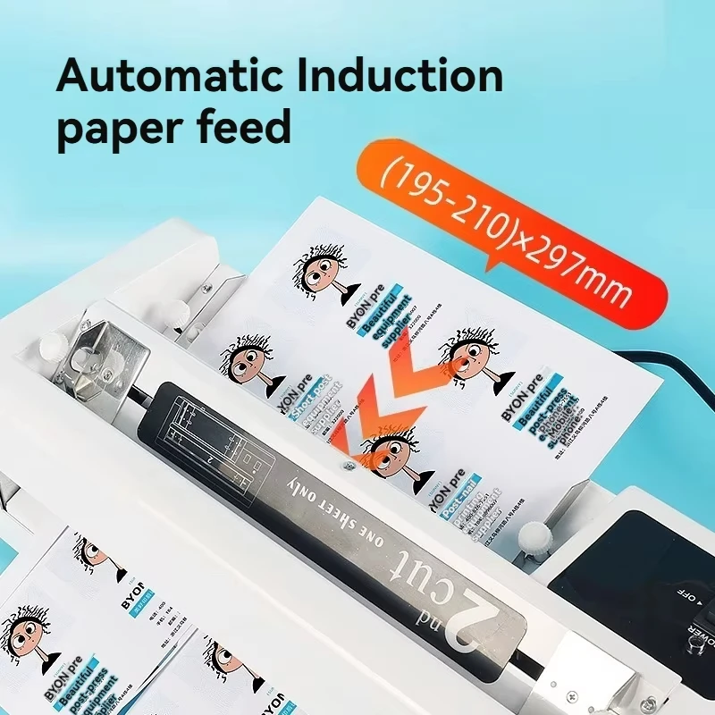 

QG-02 Business Card Cutting Machine A4 90*54mm Card Typesetting Printing Sharp Smooth Fast No Burrs Automatic Paper Feeding