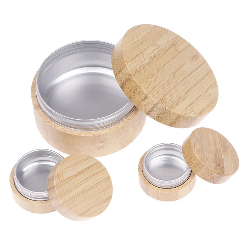 

Bamboo Bottle Cream Jar Nail Art Mask Cream Refillable Empty Cosmetic Makeup Container Bottle Storage Box 10/15/30/50/60/80/100g