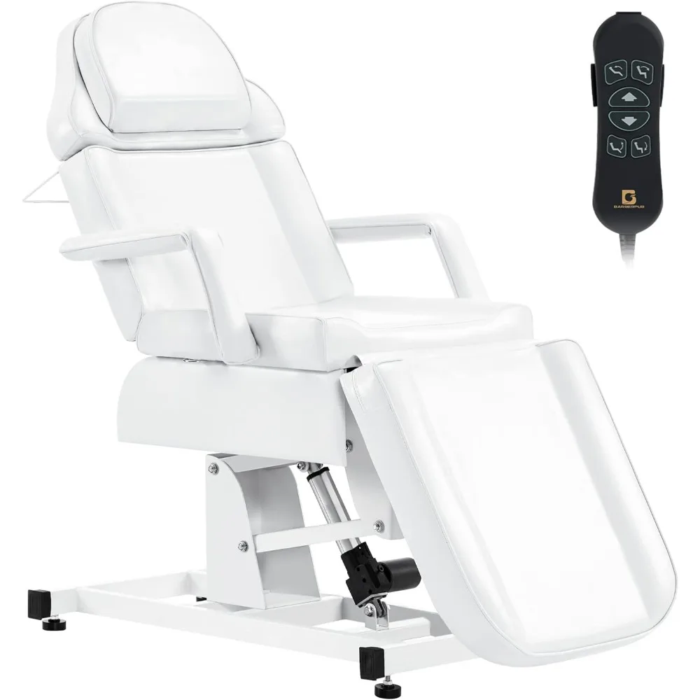 Fully Electric Tattoo Chair for Clients, 3-Motor Adjustable Tattoo Bed, Multi-Functional Facial Bed for Estheticians Massage Bed