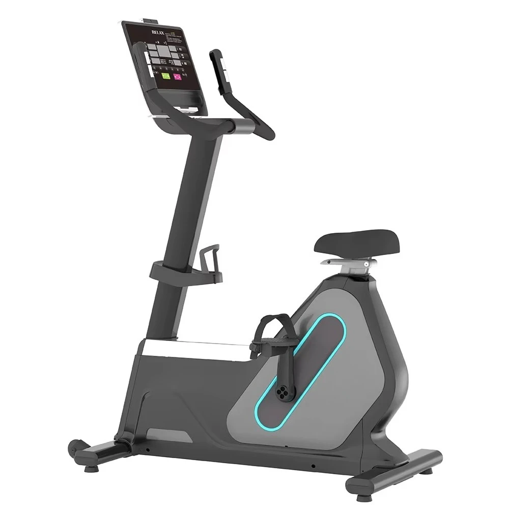 Fitness & Bodybuilding Equipment Commercial Upright Bike HD Screen Exercise Bike Touch Screen for Cardio Training