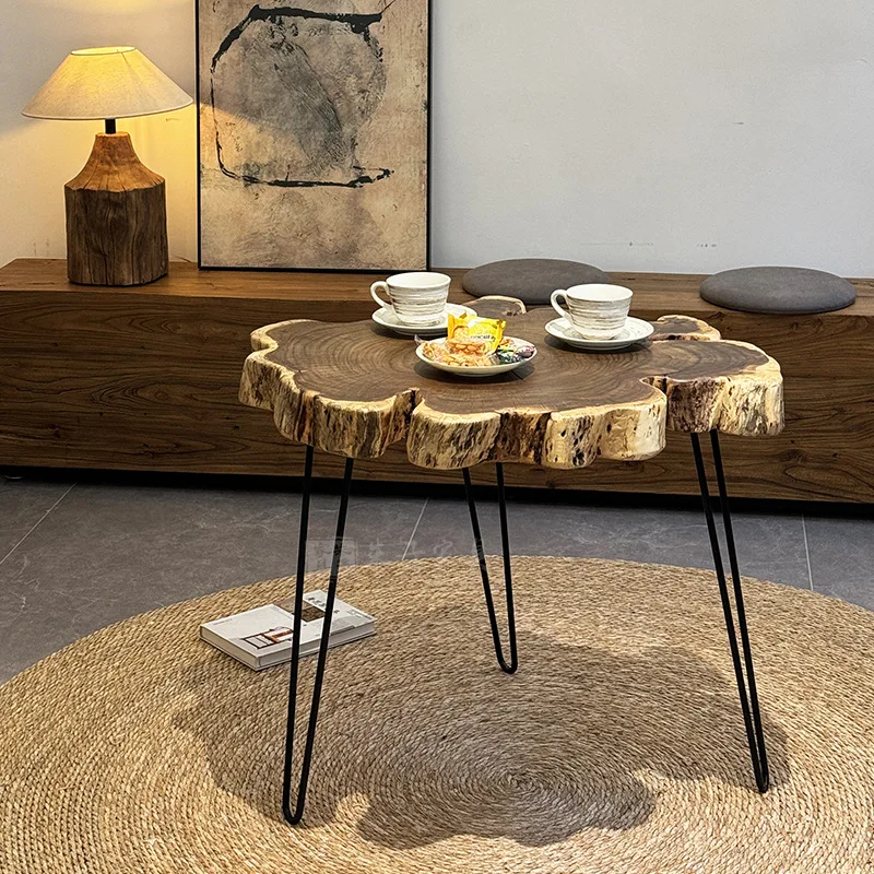 Xiaoshui Bar Special-shaped tea table Personalized art furniture Living room Dining table Homestay side few household