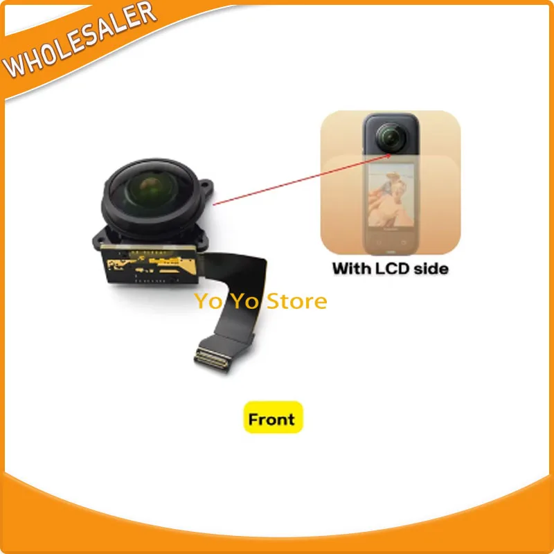 for Insta 360 X3 Front/Back Lens  Mod with Glass Camera Digital Replacement Accessories