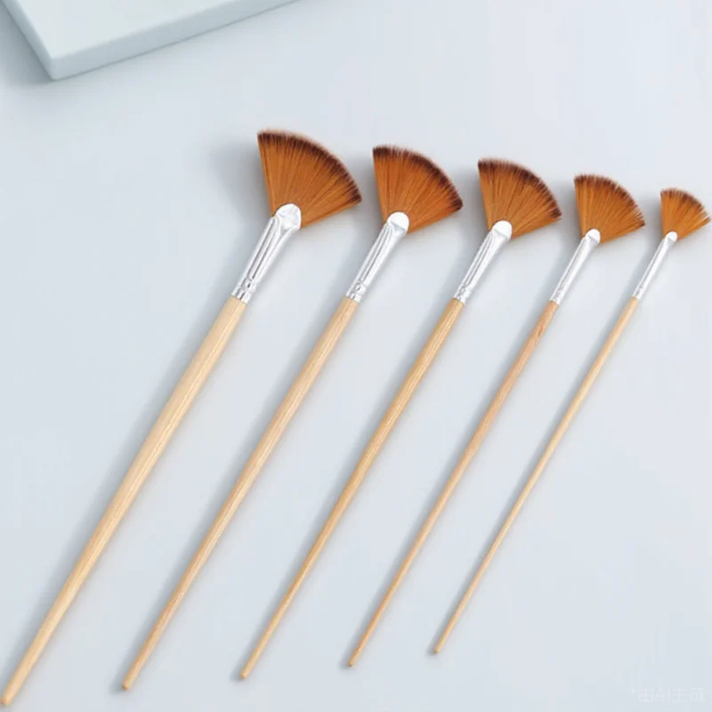 5pcs Paint Brush Set Professional Portable Watercolor Brushes For Kids Artists Practice Painting Supplies Draw Accessories