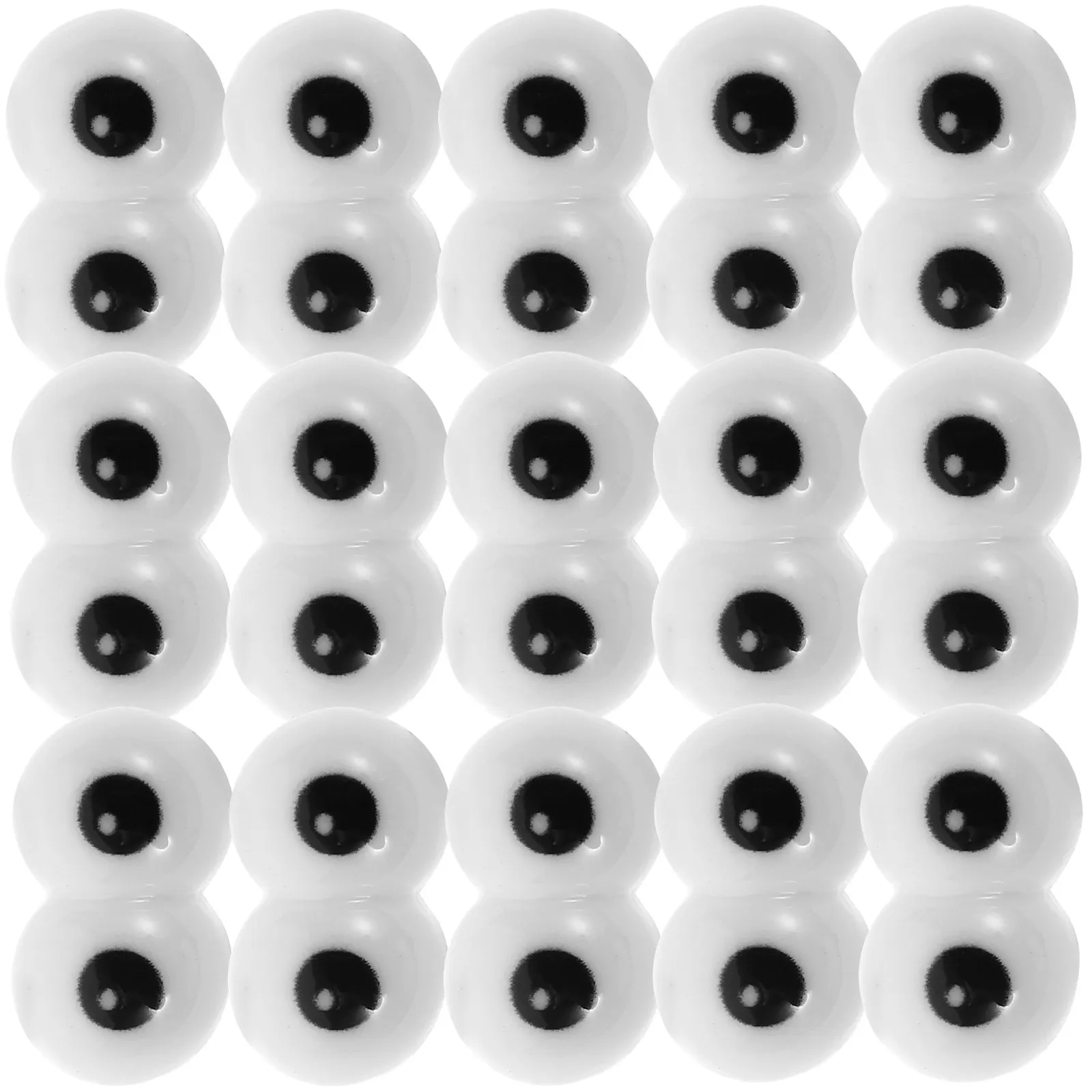 20Pcs Simulation Eye Accessory Resin Safety Eyes for DIY Handcraft Making Puppet Supplies Artificial Eye Ornament