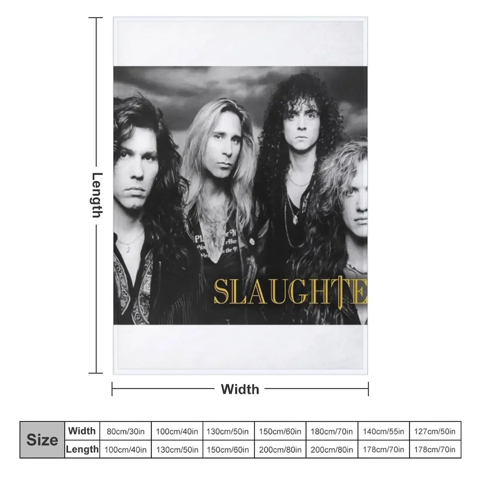 Slaughter band photo Throw Blanket Luxury St Moving Thermal Polar Stuffeds Retros Blankets