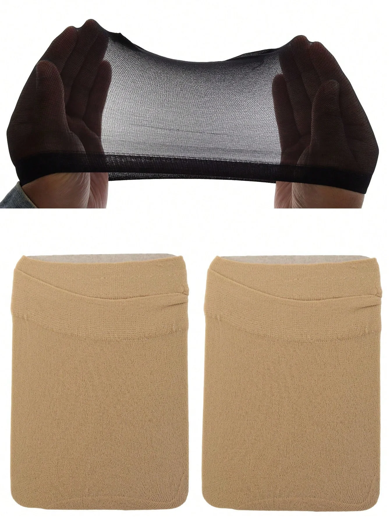 2Pcs Invisible Hd Wig Cap Thin Stocking Cap Nylon Stretch Mesh Hd Wig Caps Hair Net For Weave Sheer Hd Wig Cap For Wig