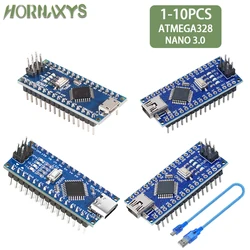 Mini/tipo C/Micro USB Nano 3,0 con el controlador Nano compatible con gestor de arranque para controlador USB arduino CH340 16Mhz ATMEGA328PB