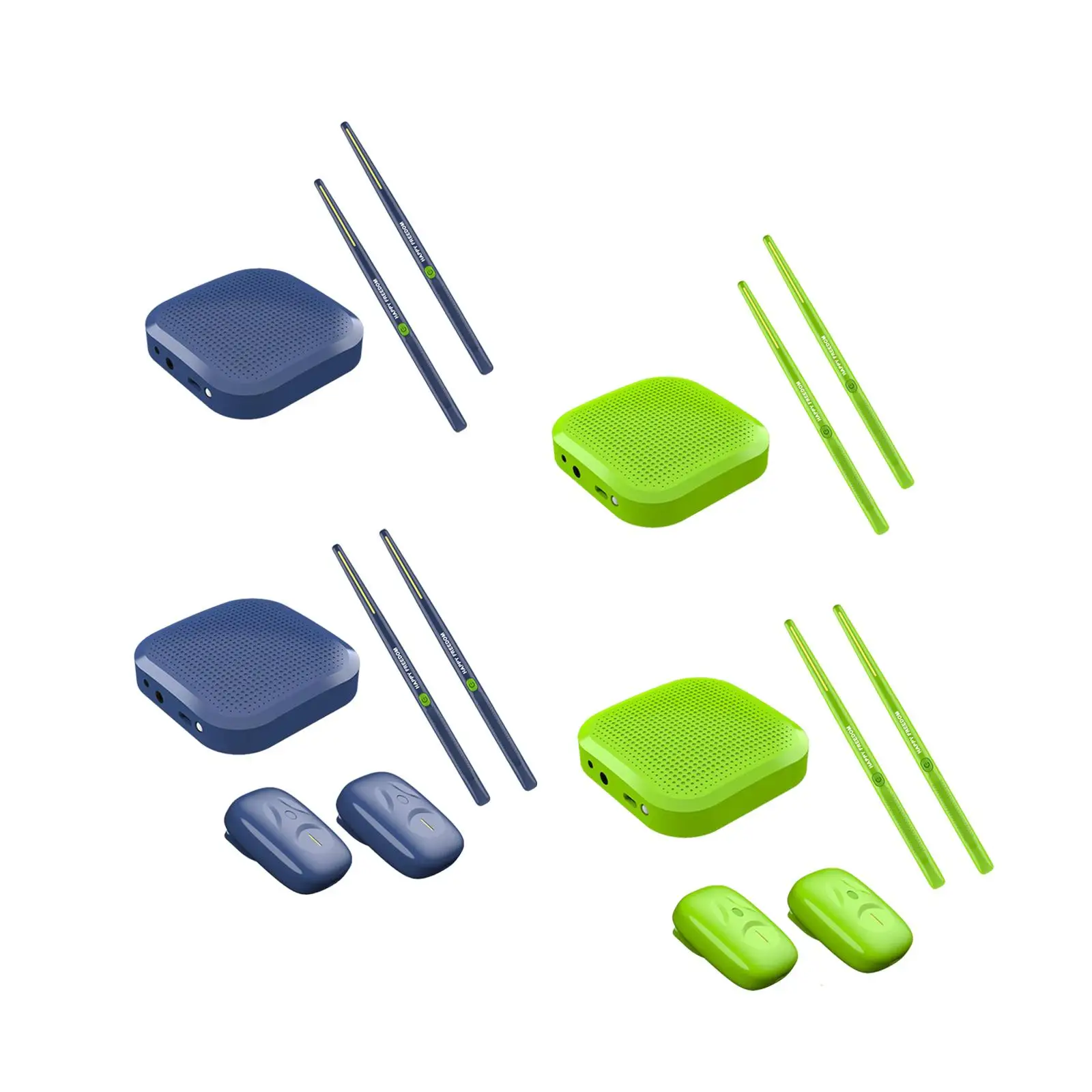Air Drum Set with Sticks and Pedal Portable Electronic Percussion for Music Lovers Practice