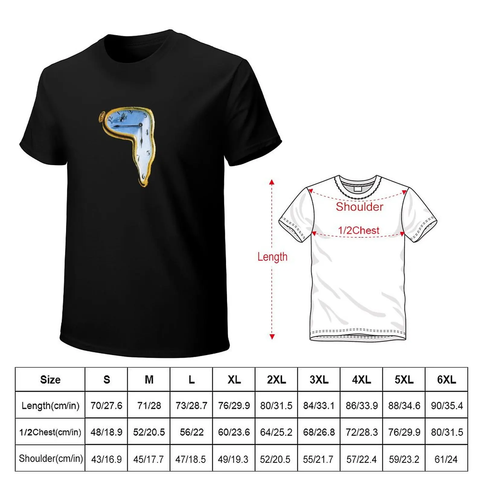Salvador Dali: The Persistence of Memory T-Shirt Holiday All Match T-Shirt