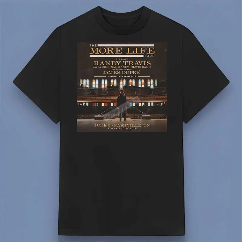 Randy Travis The More Life Tour 2025 Poster T Shirt All Size S 4XL