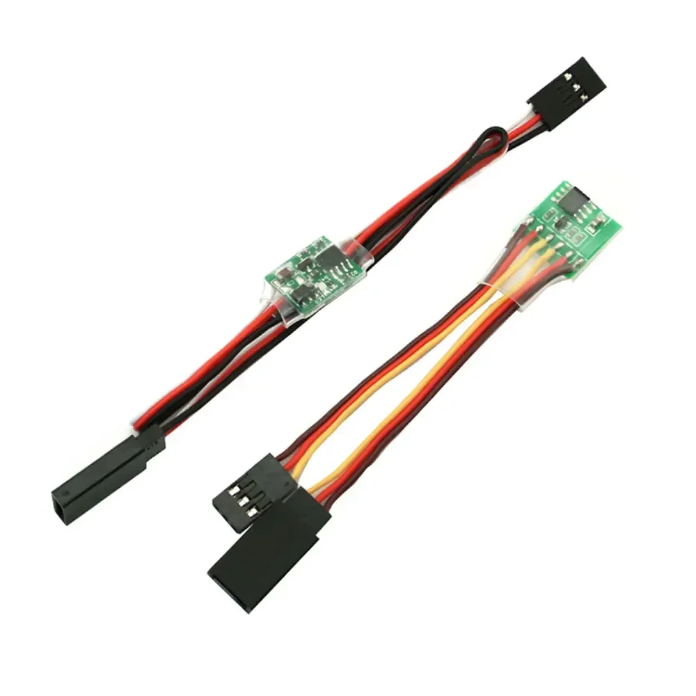 Servo inversor universal: 3,6 V-24 V (bajo de 4-6 V), detección de señal automática para servo JR/Futaba RC (cola en V de avión)