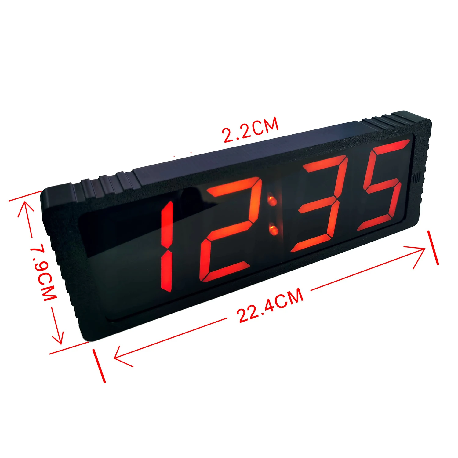 GPS Satellite Synchronized 2.3' LED Clock Display Auto Timing Time Calibration Alarm Clock Adjustable Brightness USB Type-C 5V