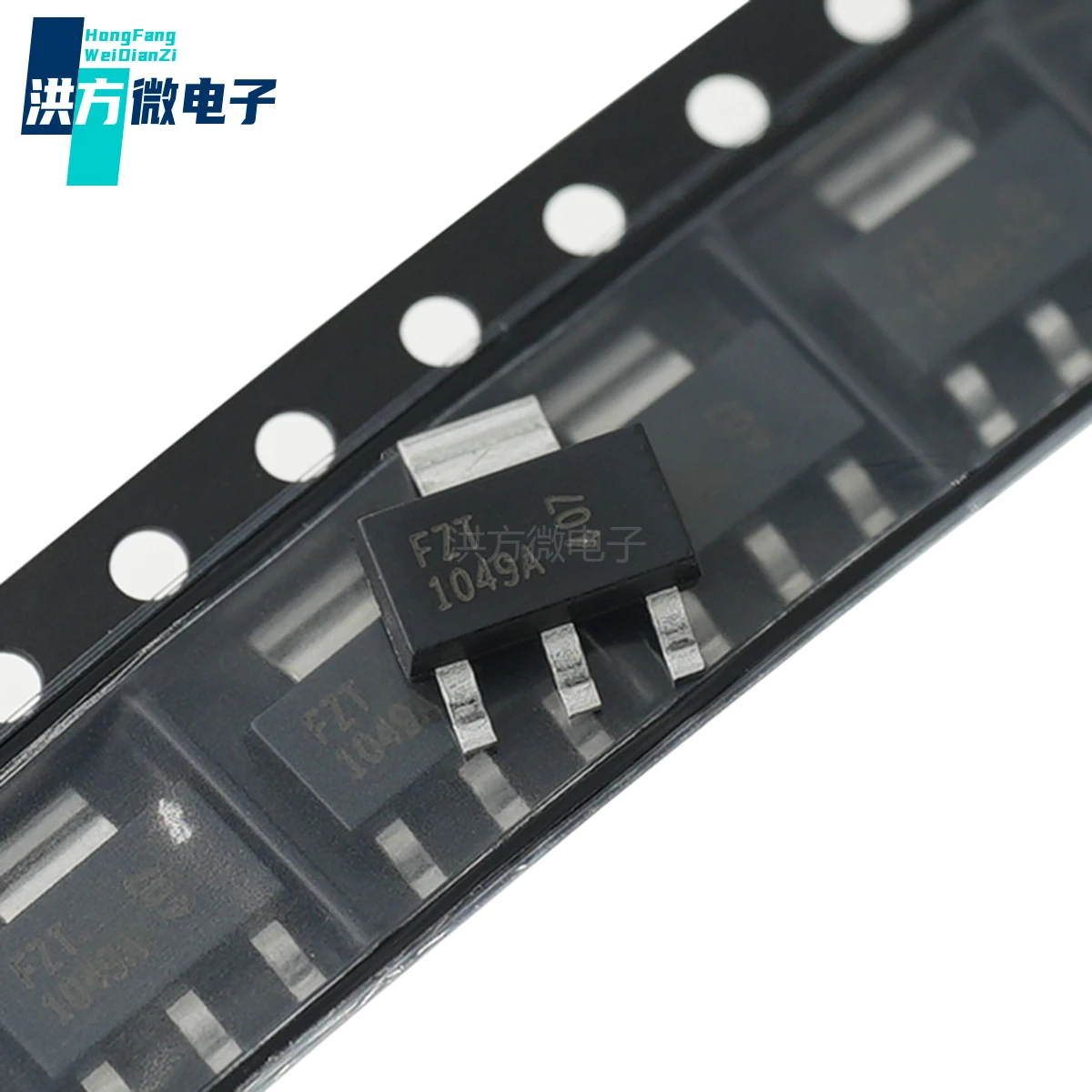 10 قطعة الأصلي FZT1049A BJT 2.5W 25V 5A NPN SOT-223 FZT1049ATA FZT 1049A 1049 AEC-Q101