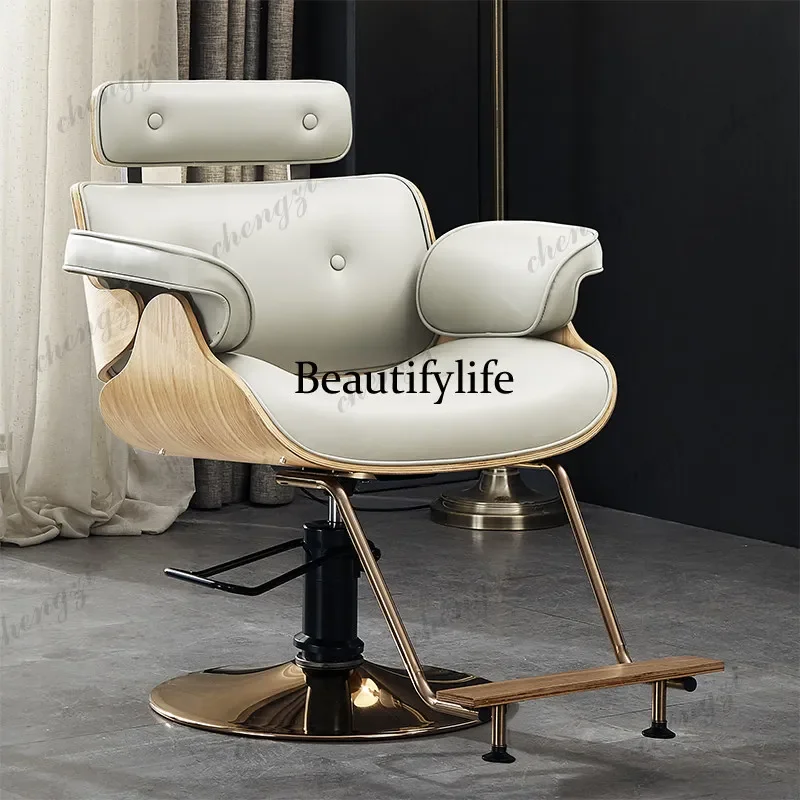 Y136 Luxury Modern Barber Chair Unique Design Elegant Trendy Barber Chair Specialty Universal Chaise Salon Furniture For Beauty
