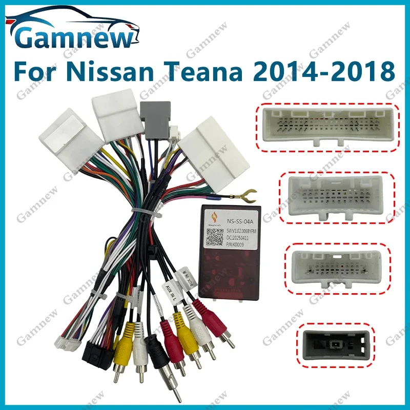 

Car 16pin Wiring Harness Adapter Canbus Box Android Radio Power Cable For Nissan Xtrail Teana 2014-2018 Maxima Murano 2016+