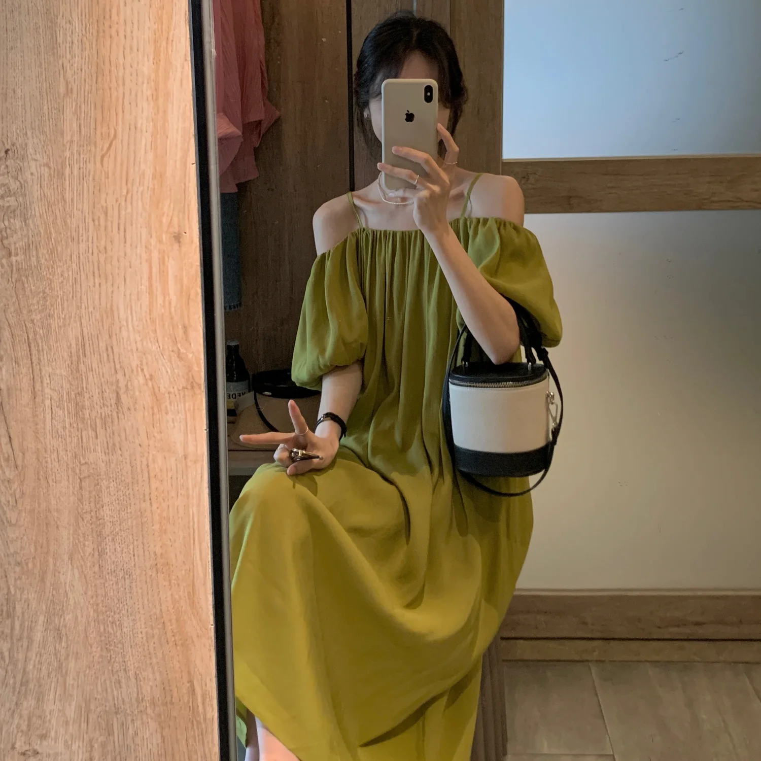 Summer New Dress Women's Oversize Dress Loose Commuter Casual Strap A-line Dress image 3