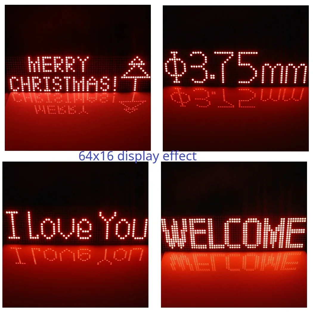 64x16 Dot Matrix LED Display Shield for Arduino UNO MEGA NANO MICRO with Example Code Christmas Valentine Gift