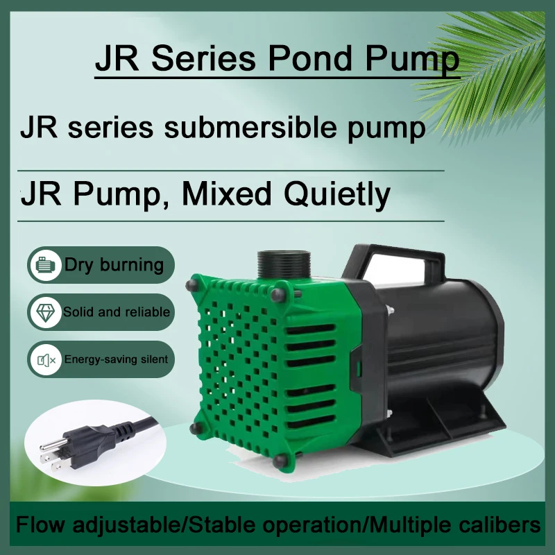 200W JR Series Pond Pump 220-240V Ultra-Quiet Submersible Water Fountain Pump Filter Fish Pond Aquarium Water Pump Tank Fountain