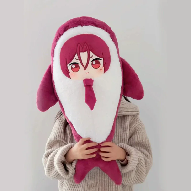 Free! Rin Matsuoka Cosplay Plush Toy Long Pink Sleeping Dolphin Leg Pillow Squishy Little Animal Doll Appeasing Plushie Gift