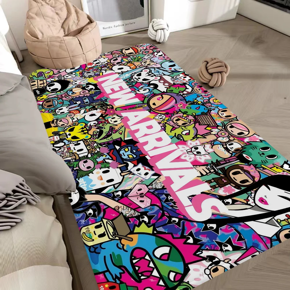 

Japan Cute T-tokidoki Room Mats Anti-slip Absorb Water Long Strip Cushion Bedroon Mat Household Carpets