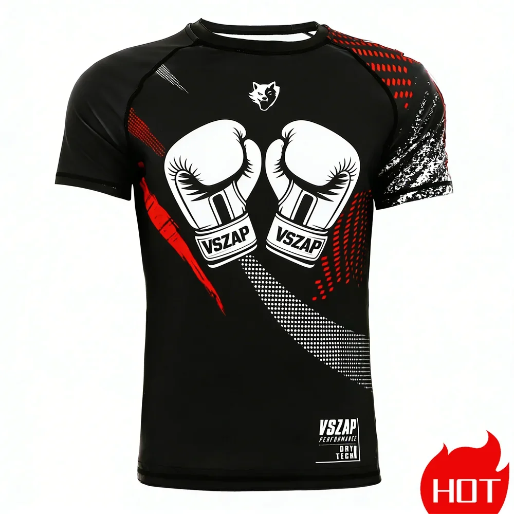 New Summer 3D Muay Thai Boxing Printed T-Shirt Fashion Sports Gym Short Sleeve Men'S Cool Hip Hop Clothing Men'S TShirt Top