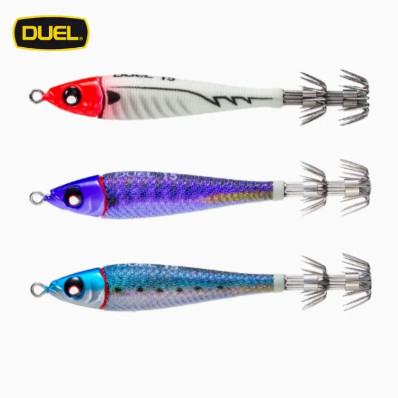 duel fishing hook YO-ZURI DUEL Squid Hook Artifact Glow Sea Boat Fishing Small Blow Tube  Rocket Lure Luya Bait Cuttlefish EGI JIGS