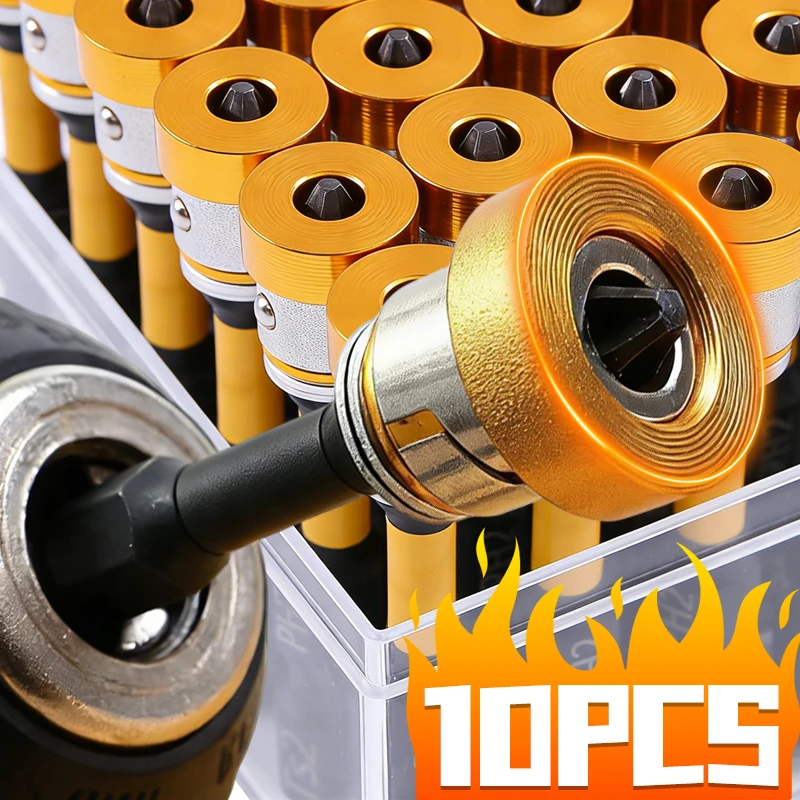 Positioning Batch Head Magnetic Plasterboard Screwdriver Bit PH2 Hex Shank Drywall Locating Screw Bits Hardware Drilling Tools