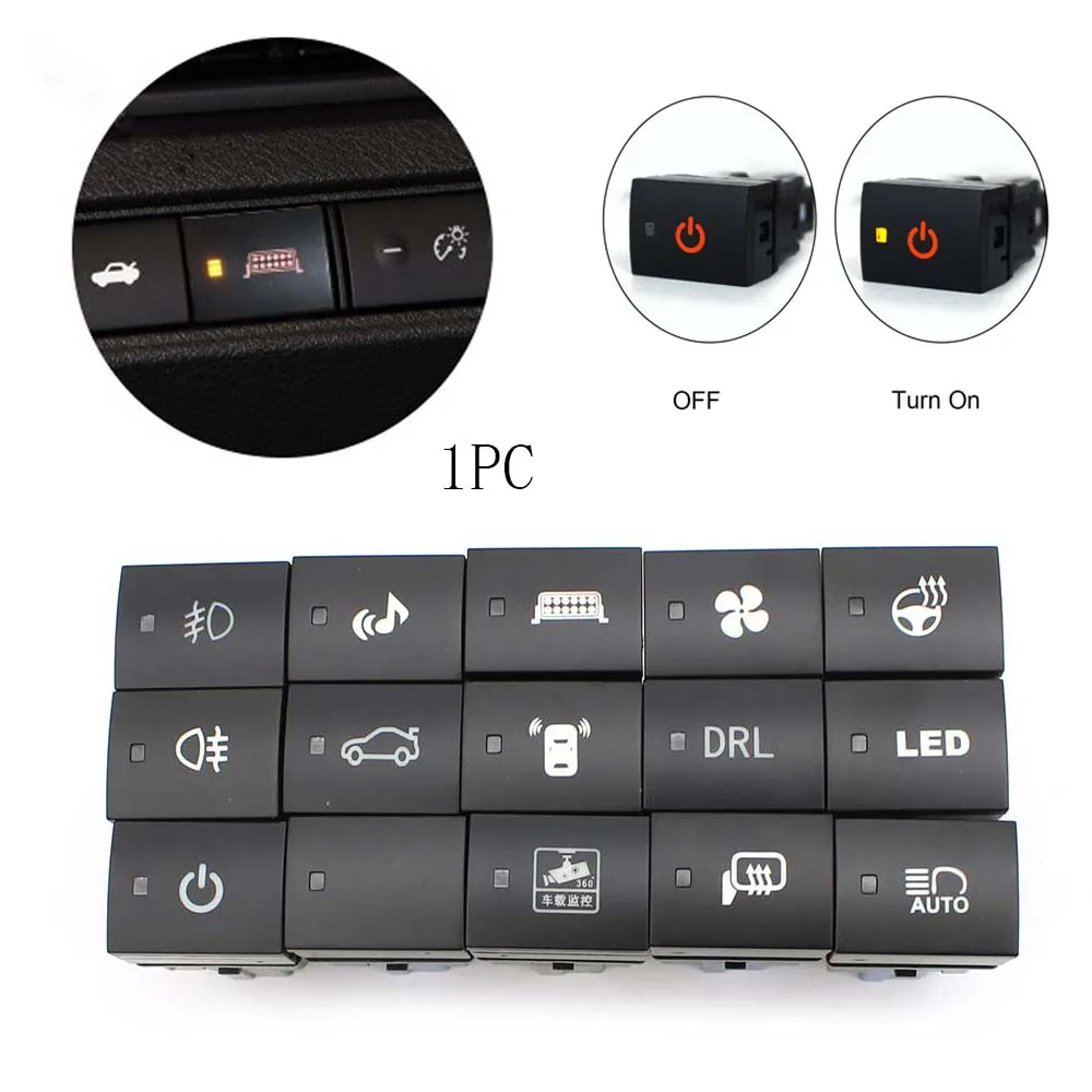 Auto DRL Stamm Push Button Musik Power On Off Schalter Verwendung Für Nissan KICKS SYLPHY 2019 2020 2021 Zubehör – Detail 1