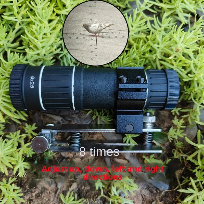 8 Times Riflescope Cross Monocular Telescope High Magnification Owl Bird Watching 7Times Laser Aiming Instrument 10Times