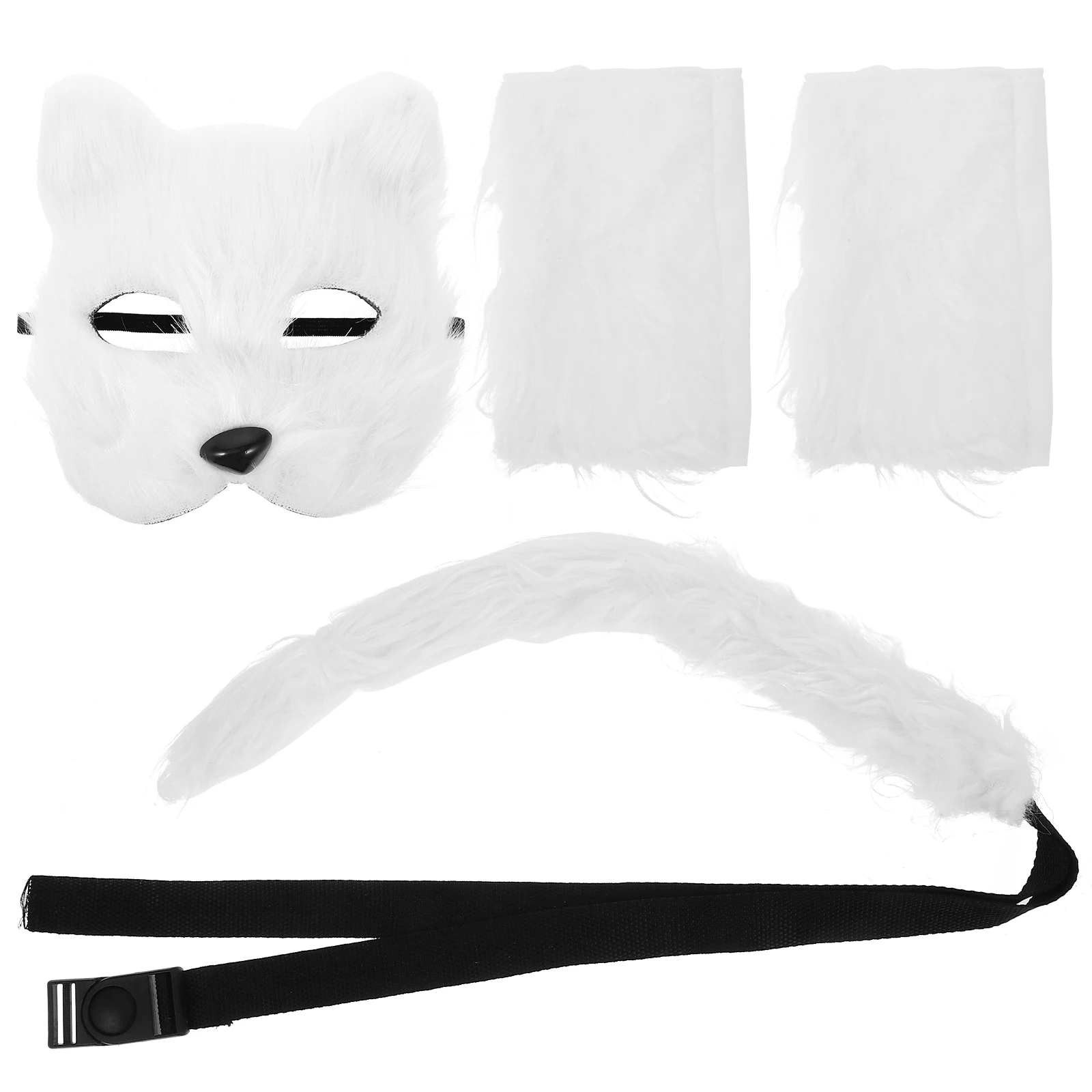 

Wolf Mask Set Halloween Costumes Animal Cosplay Props Gloves Outfits Party Accessories Role Play Decorations Wolf Themed