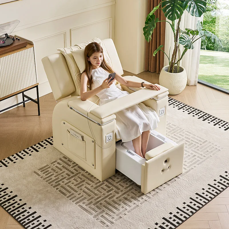 Foot SPA Massagesessel, Nagelstudio-Sofa, automatischer Rückenmassagesessel, Pediküre-Stuhl, Fußmassage- und Nagelgeschäftsmöbel