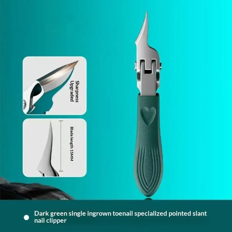 Premium Sharp Slanted Anti-Splash Durable Toenail Clipper for Perfect Nail Finish