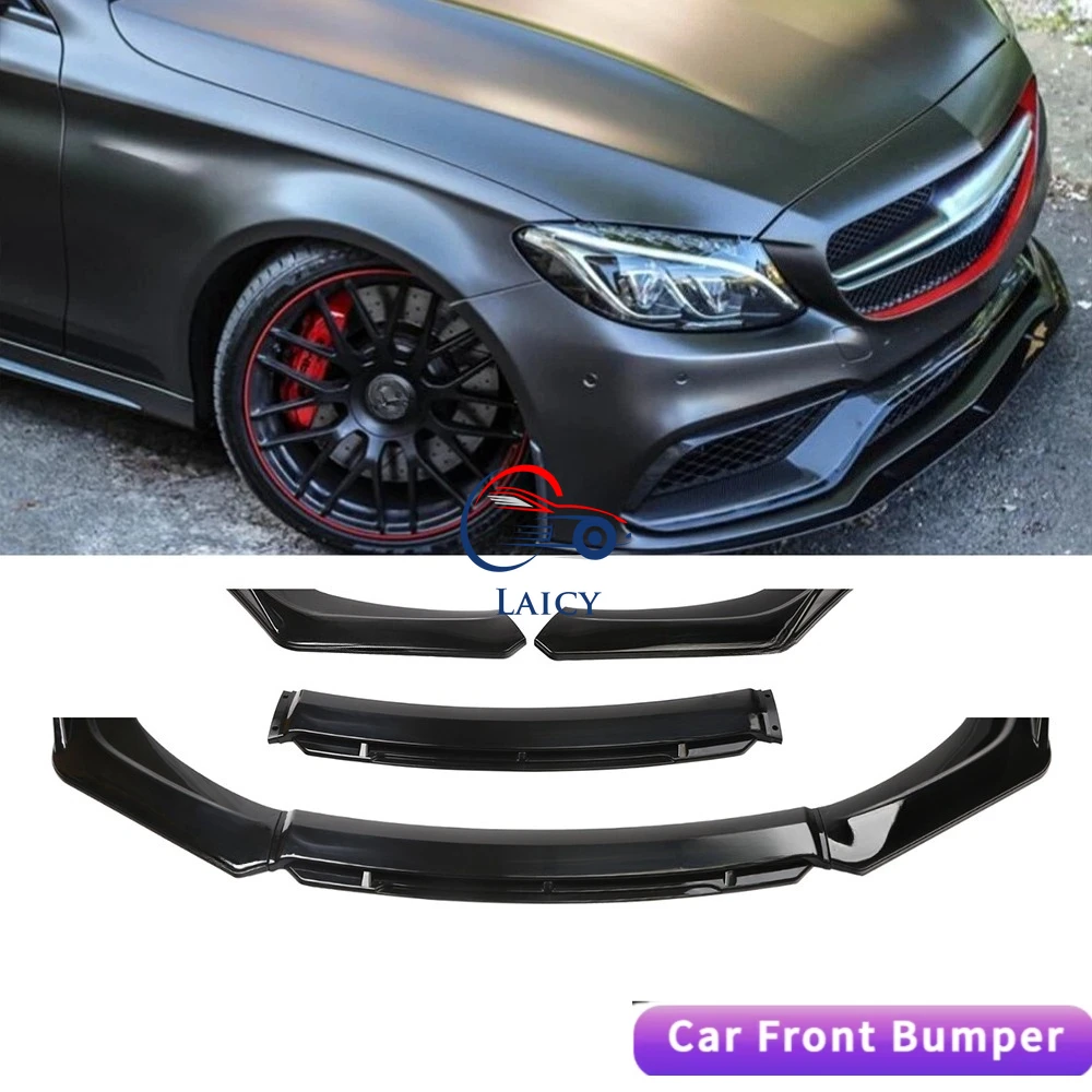 

LAICY для C300 CLA250 CLA35, передний бампер автомобиля, губа, автоподбородок, спойлер, сплиттер, диффузор, комплект кузова, накладка, защита от воздушной плотины, черный