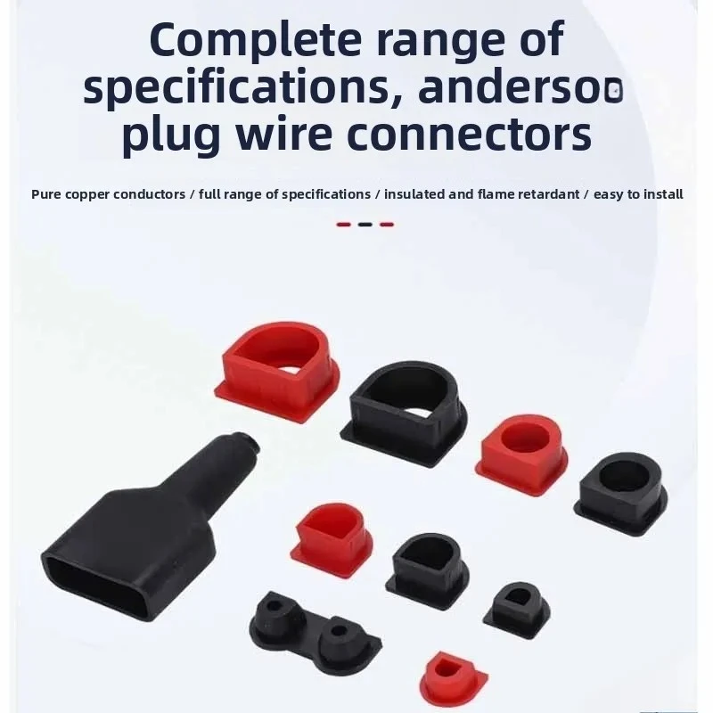 Waterproof Fixing Plug for Anderso.n Connector Plugs 50A 80A 120A175A 350A Cable Kits Red & Black Versatile Applications Parts