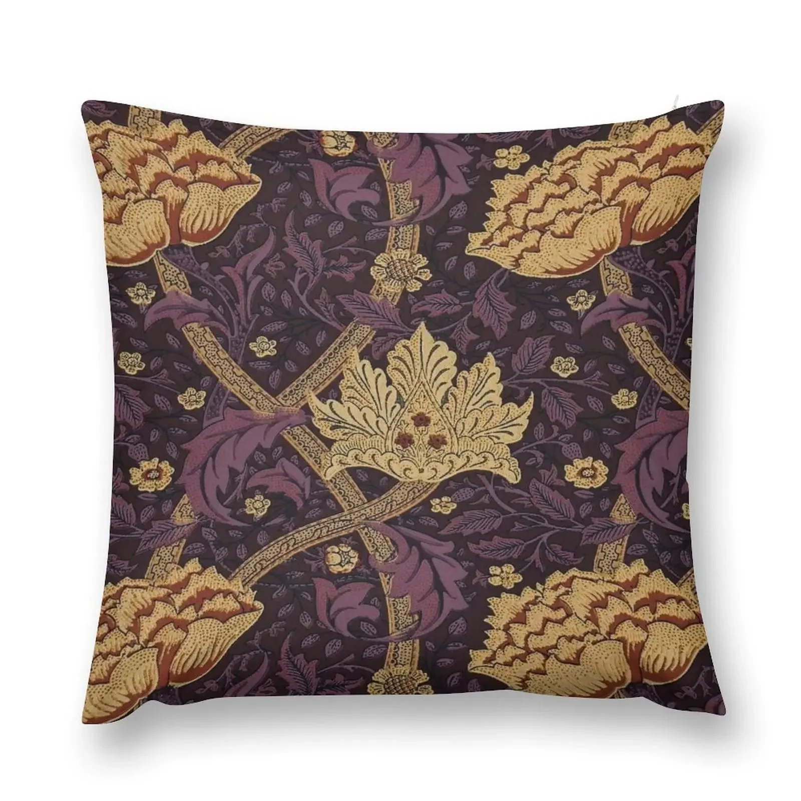 Deep Purple and Creamy Design Classic Throw Pillow Sofa Pillow Cover christmas ornaments 2025 pillow