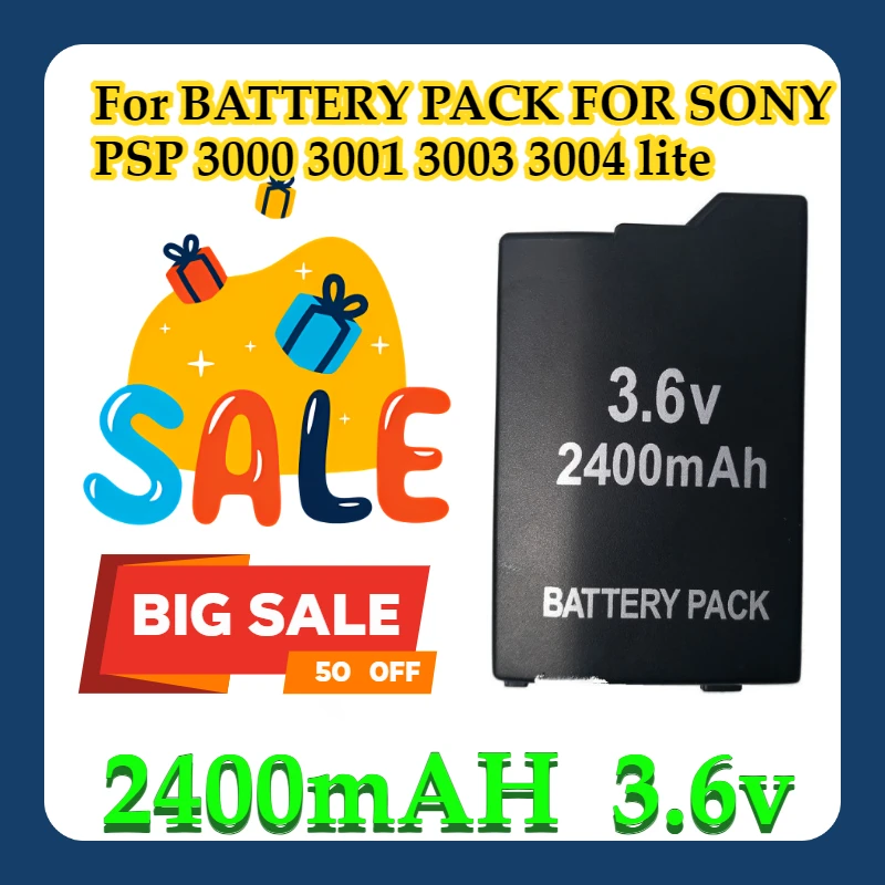 

For 2400mAH BATTERY PACK FOR SONY PSP 3000 3001 3003 3004 lite