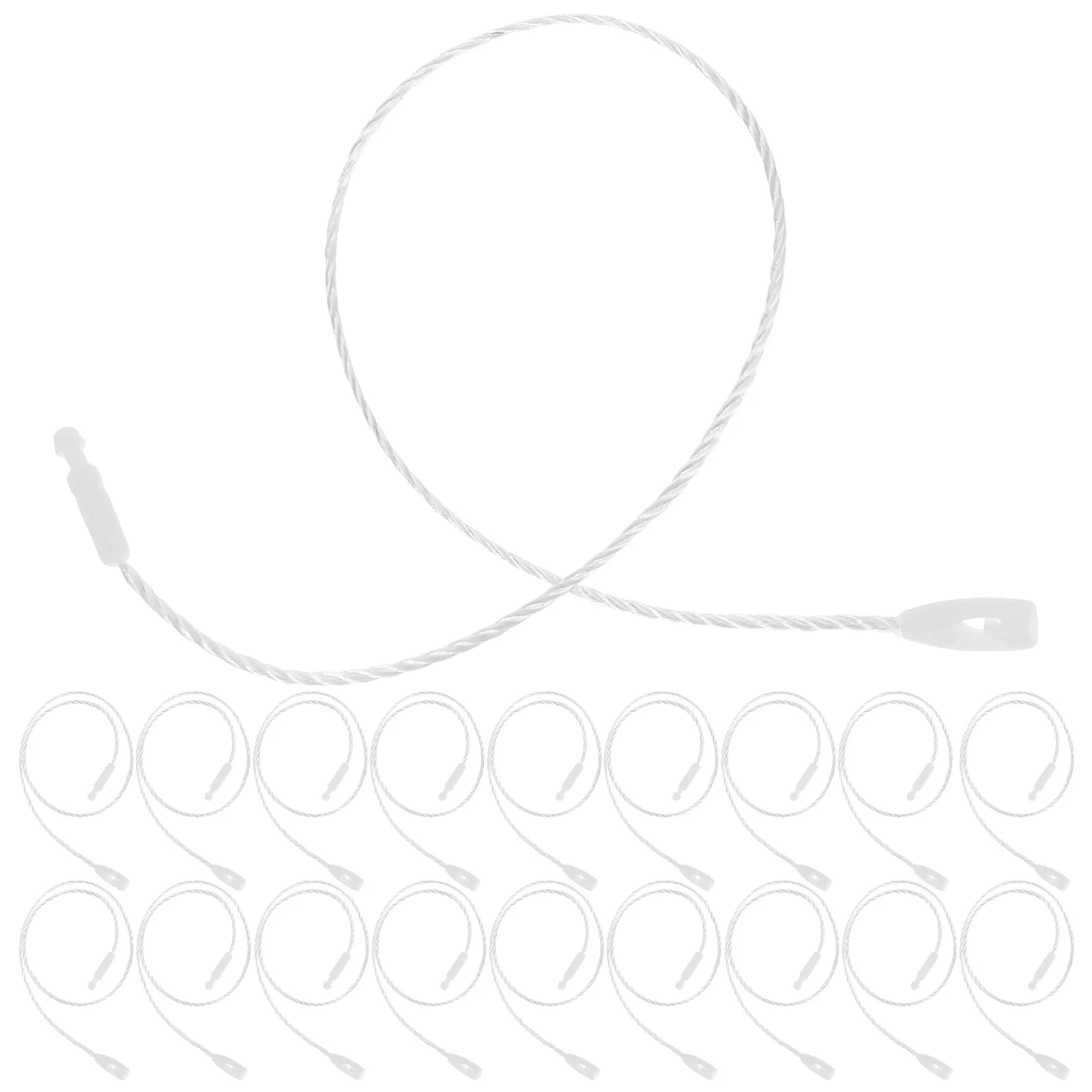 

1000Pcs Clothing Tag Fasteners Polyester String Price Hanging Rope Easy Install Lanyard String for Store Tags Lanyard Bulk