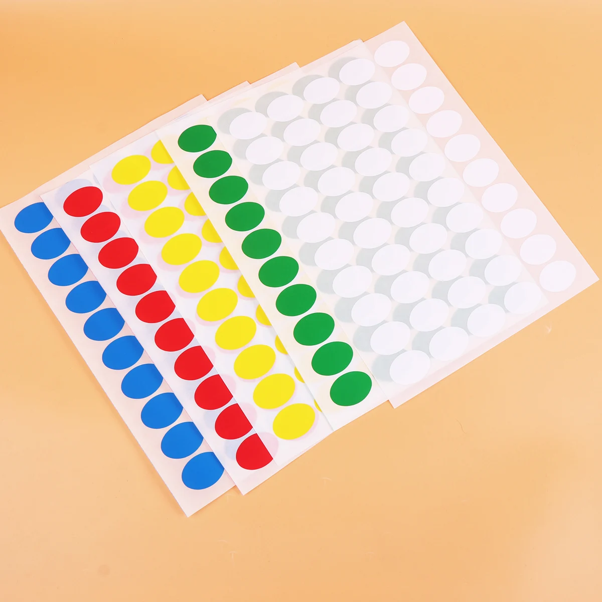 

10 Sheets Color Stickers Label for Gift Paper The Rectangle Round Gifts Dot Work