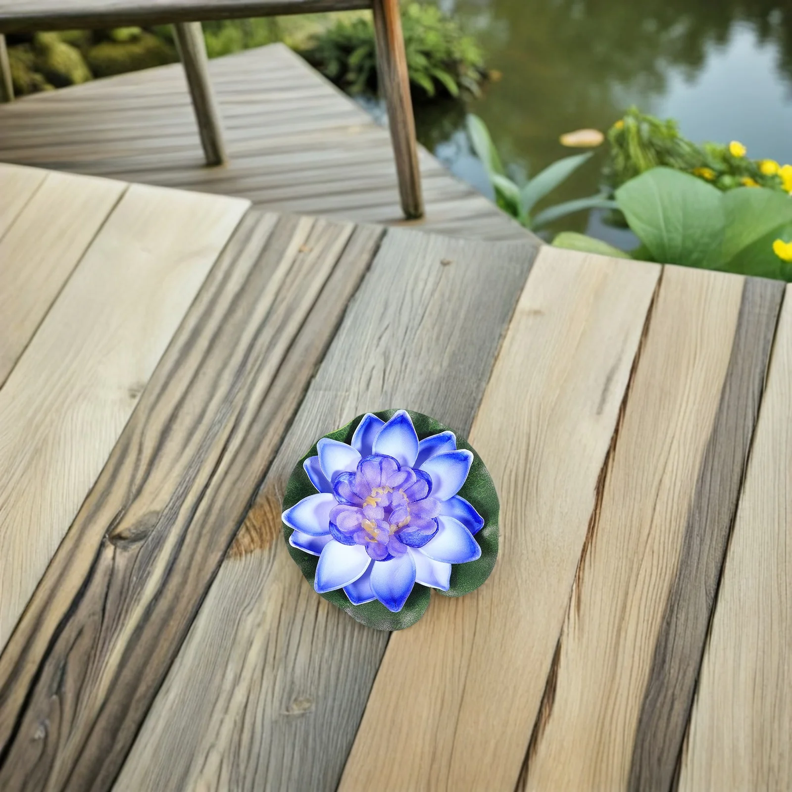 

10Pcs Floating Artificial Lotus Flowers 10cm Multicolor Realistic Water Lilies for Ponds Fish Tanks Lotus Flower Artificial