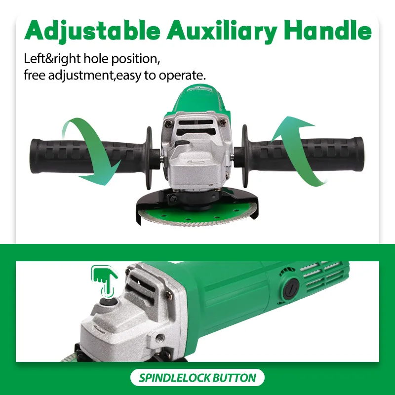 Elektrischer Winkelschleifer 850 W, Metallschneid- und Schleifmaschine, Modell 100, tragbare Schleifmaschine, elektrische Schneidwerkzeuge