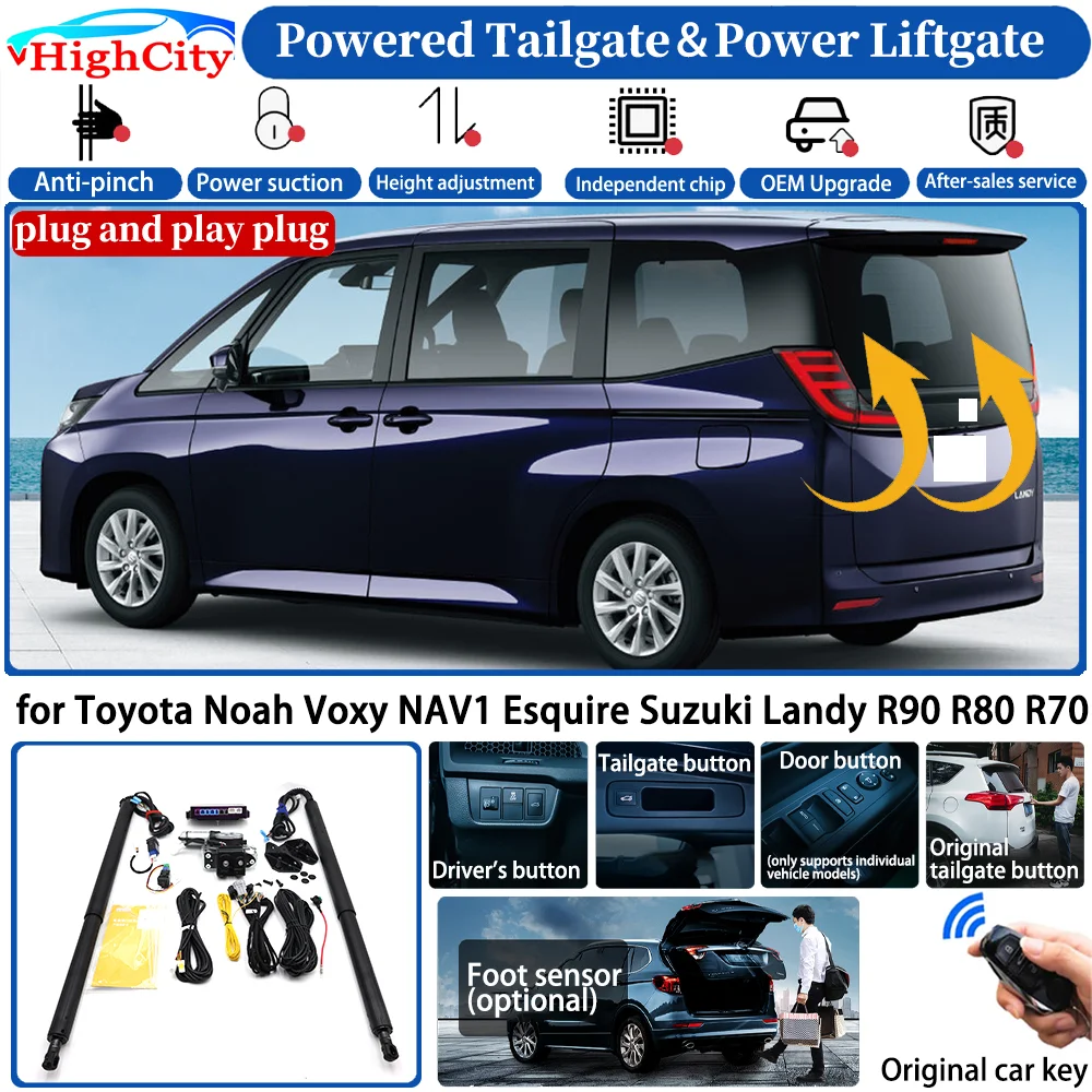 for Toyota Noah Voxy NAV1 Esquire Suzuki Landy R90 R80 R70 Smart Powered Tailgate Power Liftgate Intelligent Trunk Lift Kit
