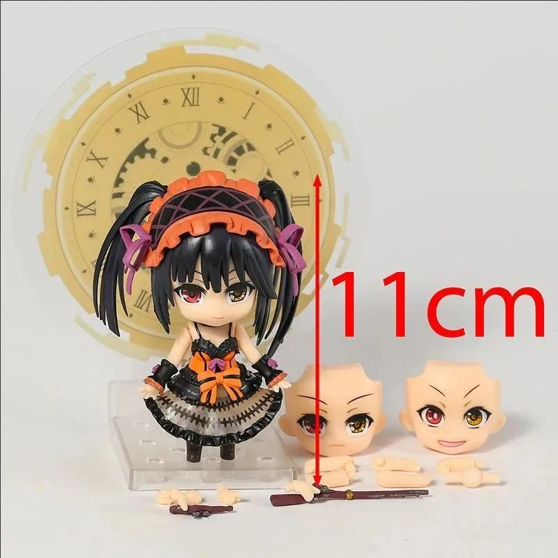 時崎狂三 アニメ # 466 10 センチメートル PVC アクションフィギュア - かわいいゲーム像グッズモデル玩具人形子供のギフト用