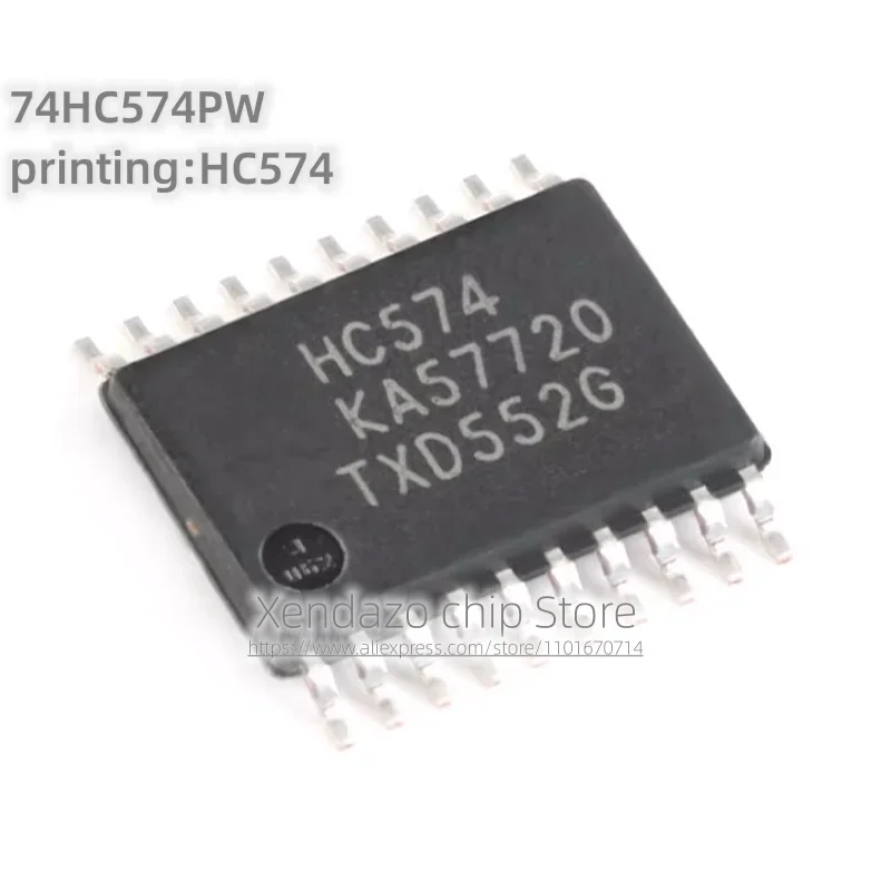 10 قطعة/الوحدة 74HC574PW الطباعة HC574 TSSOP-20 حزمة ثلاثي الدولة الناتج ثمانية قناة D-نوع حافة إيجابية الزناد رقاقة #1