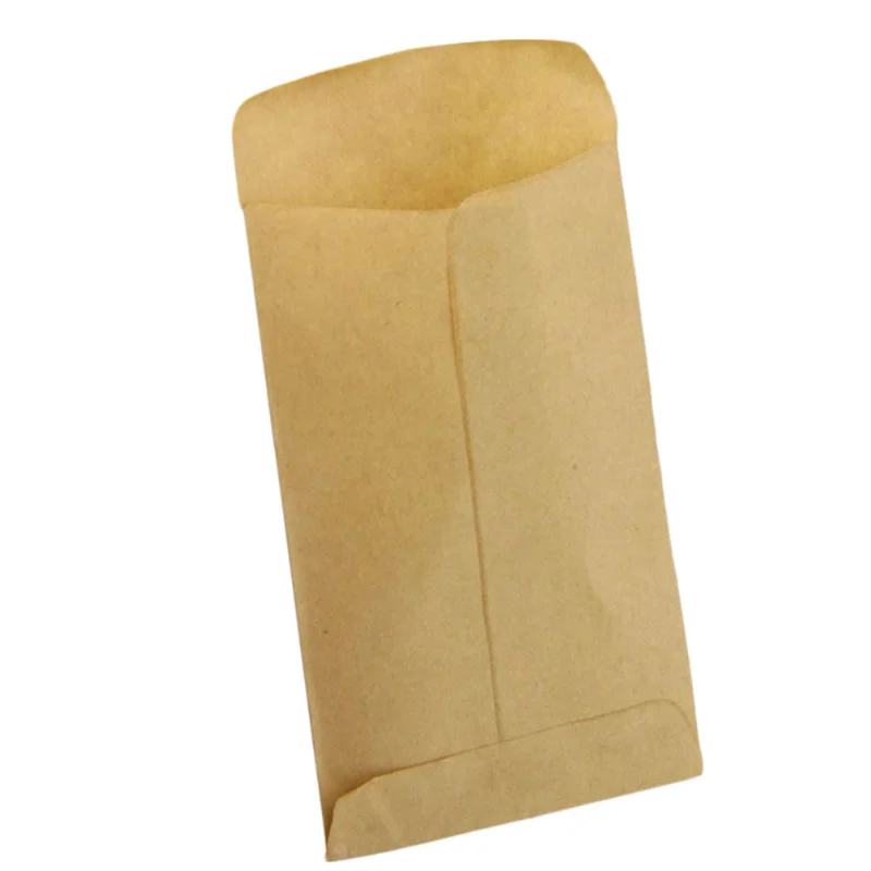 100 Pcs/pack Small Kraft Paper Gift Candy Bag Vintage Wedding Brown Paper 9*13cm