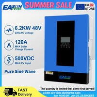 EASUNPOWER Hybrid Solar Inverter 6200W Pure Sine Inverter 120A MPPT Solar Charge Controller 48V 220V PV Input 500V With Wifi
