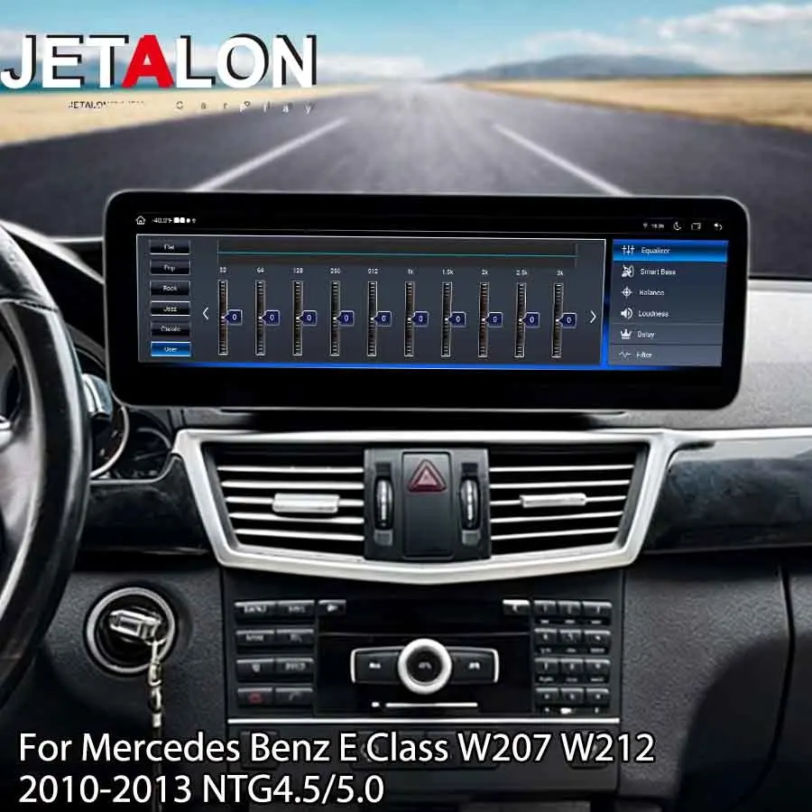 

14.9-дюймовый мультимедийный проигрыватель для Mercedes Benz E-класса W207 W212 2010-2013, Android Auto, CarPlay, навигация, GPS, Wi-Fi